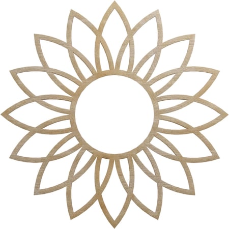 Ekena Millwork Daisy Wood Fretwork Pierced Ceiling Medallion, Birch, 24"OD x 8 3/8"ID x 1/4"T CMWP24X24X0250DABI